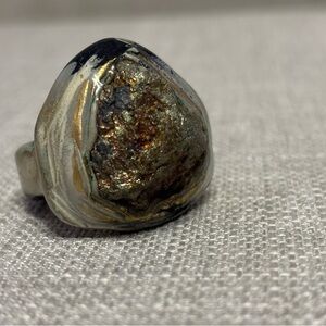 Adina Mills Peacock Ore ring size 7-7.5.